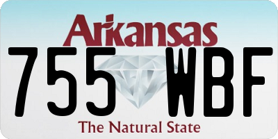 AR license plate 755WBF