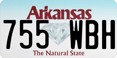 AR license plate 755WBH