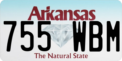AR license plate 755WBM