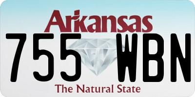AR license plate 755WBN