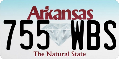 AR license plate 755WBS