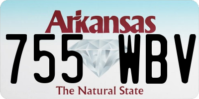 AR license plate 755WBV