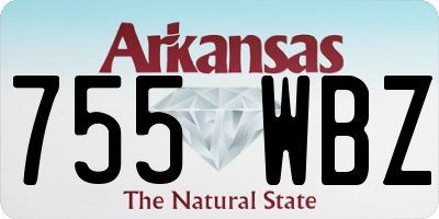 AR license plate 755WBZ