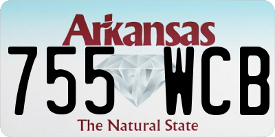 AR license plate 755WCB