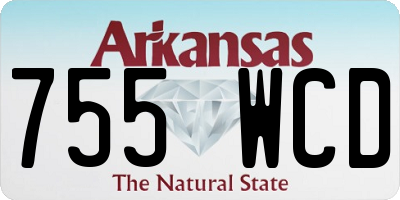 AR license plate 755WCD