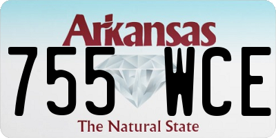 AR license plate 755WCE