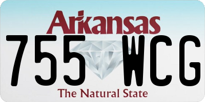 AR license plate 755WCG