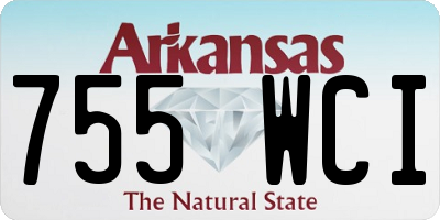 AR license plate 755WCI