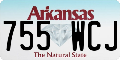 AR license plate 755WCJ