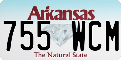 AR license plate 755WCM