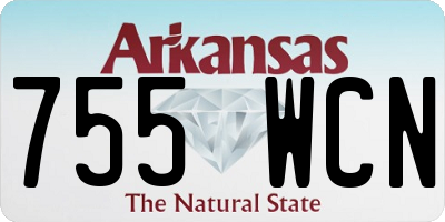 AR license plate 755WCN
