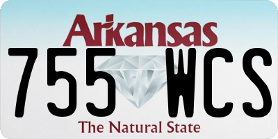AR license plate 755WCS