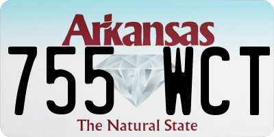 AR license plate 755WCT