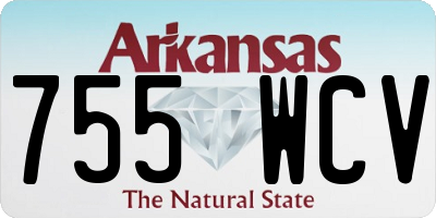 AR license plate 755WCV