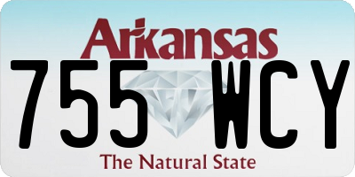 AR license plate 755WCY