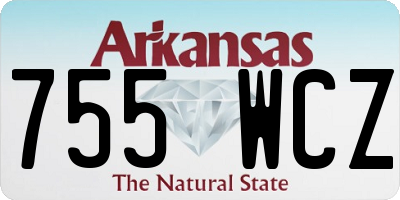 AR license plate 755WCZ