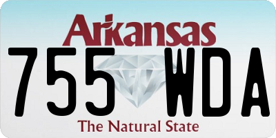 AR license plate 755WDA