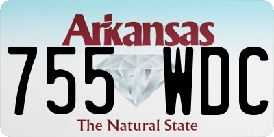 AR license plate 755WDC