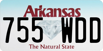 AR license plate 755WDD