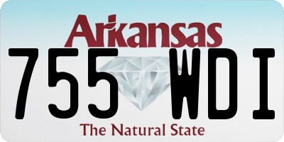 AR license plate 755WDI