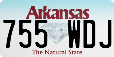 AR license plate 755WDJ