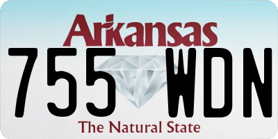 AR license plate 755WDN