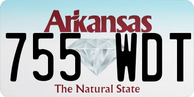 AR license plate 755WDT
