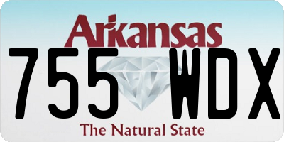 AR license plate 755WDX