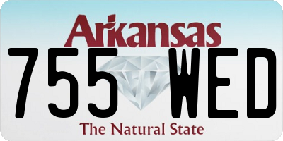 AR license plate 755WED