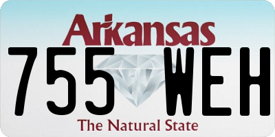 AR license plate 755WEH