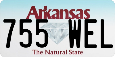 AR license plate 755WEL