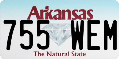 AR license plate 755WEM