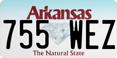 AR license plate 755WEZ
