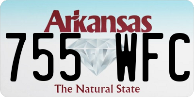 AR license plate 755WFC