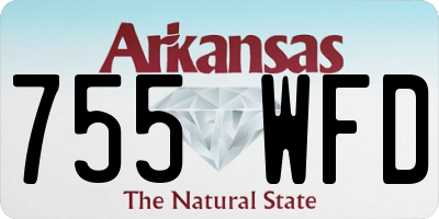 AR license plate 755WFD