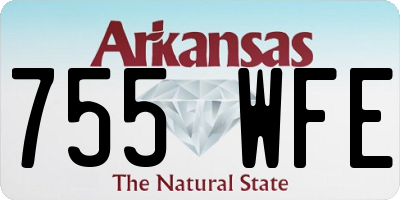 AR license plate 755WFE