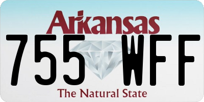 AR license plate 755WFF