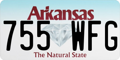 AR license plate 755WFG