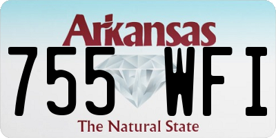 AR license plate 755WFI