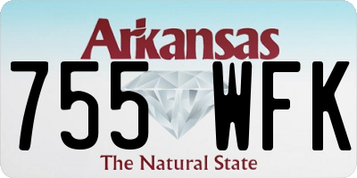 AR license plate 755WFK