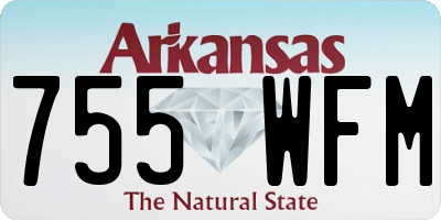 AR license plate 755WFM
