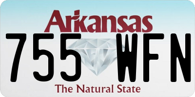 AR license plate 755WFN