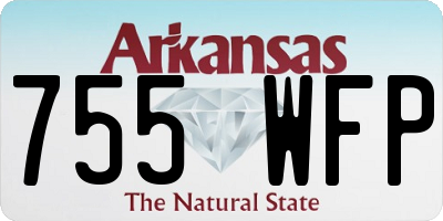 AR license plate 755WFP