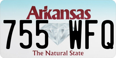 AR license plate 755WFQ