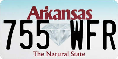 AR license plate 755WFR