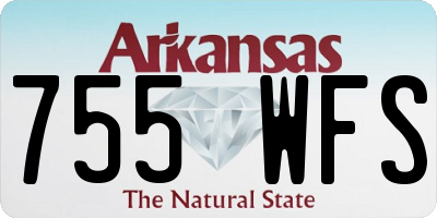 AR license plate 755WFS