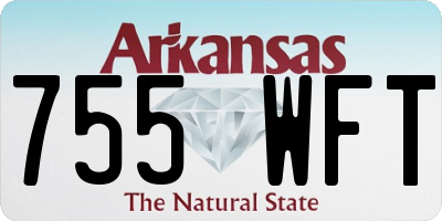 AR license plate 755WFT