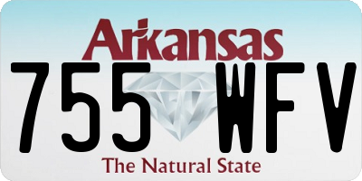 AR license plate 755WFV