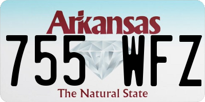 AR license plate 755WFZ