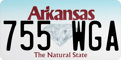 AR license plate 755WGA